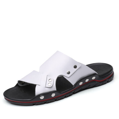

Sandals men 2019 new summer mens shoes waterproof leather sandals mens casual beach shoes anti-slip sandals&slippers mens tide