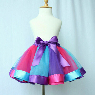 

Princess Toddler Girl Baby Tutu Fluffy Summer Skirt Party Dancewear Mini Dress
