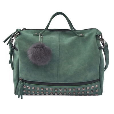 

Tailored Women Rivet Handbag Large Tote Satchel Shoulder Bag Travel Bag BK