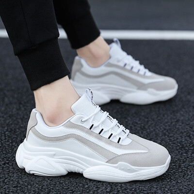 

White Mens Shoes Spring New Ins Shoes Mens Trendy Shoes Old Dad Shoes Korean Edition Leisure Sports Small White Shoes