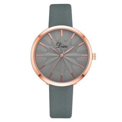 

Temperament Womens Watches Scale Dial Ladies Quartz Wristwatch Leather Strap Business Clock Bayan Kol Saati