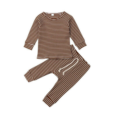 

Newborn Kid Baby Boy Girl Clothes Comfy Jumpsuit Romper Long Pants Outfit Set