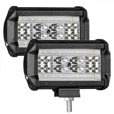 

2PCS 5inch 84W Car Four Row LEDs Work Light Bar Spot Beam Driving Fog Lights Lamp for SUV ATV Off Road Boat