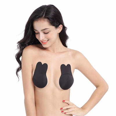

2pcs Rabbit Ear Reusable Self Adhesive Silicone Chest Stickers Nipple Cover