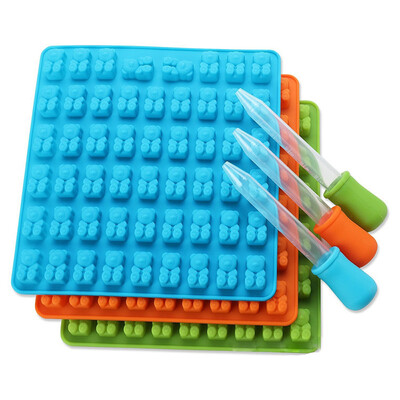 

JPGIF 53 Cavity Silicone Gummy Bear Chocolate Mold Candy Maker Ice Tray Jelly Moulds