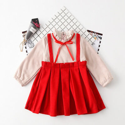 

Toddler Kids Baby Girl Bow Tie Dress Princess Party Casual Dress Clothes