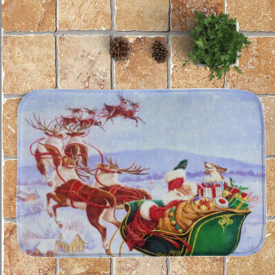 

Toponeto Merry Christmas Welcome Doormats Indoor Home Carpets Decor 40x60CM
