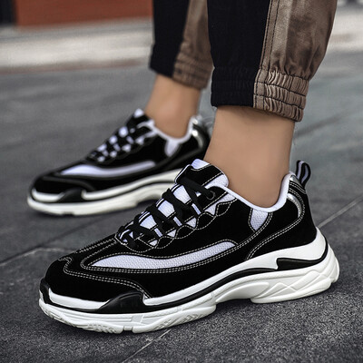 

Hong Kong style retro chic sports&leisure travel running Korean version of the trend of mens shoes winter net red Korean wind wild tide shoes