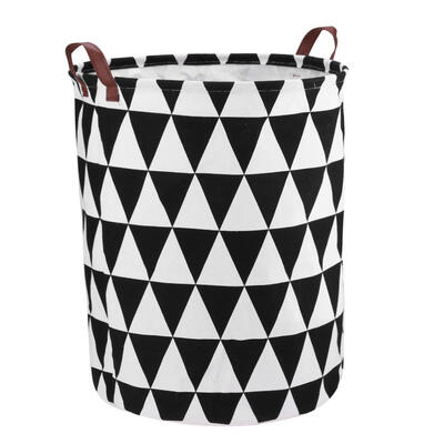 

Portable Canvas Clothes Storage Barrel Kids Bedroom Toys Holder Basket