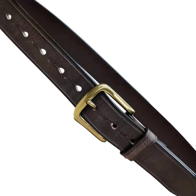 

The first layer of leather belt mens simple alloy buckle inch five about Korean version of the retro pin buckle trend f