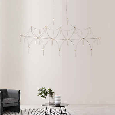 

Modern chandelier minimalist crystal lantern for living room bedroom dining room wedding shop decoration