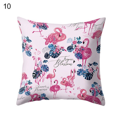 

Fashion Flamingo Flower Pillow Case Cushion Cover Home Office Cafe Decoration