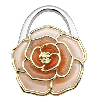 

Folding bag holder Purse Bag Hanger Table Hook Hang Holder Rose Flower Shape