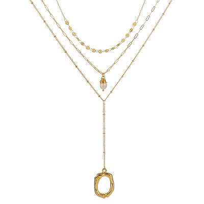 

Gold Color Initial natural freshwater pearl Necklace Personalized Letter Necklace Jewelry For Women Accessories Girlfriend Gift