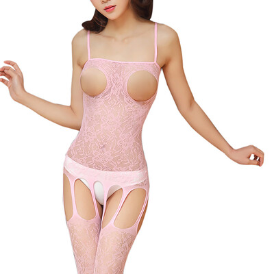 

Toponeto Sexy Open Crotch Body Stocking Bodysuit Nightwear Lingerie-Women Underwear