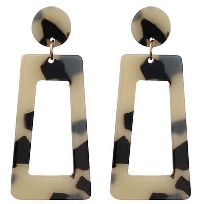 

Mottled Acrylic Dangle Drop Statement Earrings for Women Resin Fashion Jewelry Acrylic Earrings