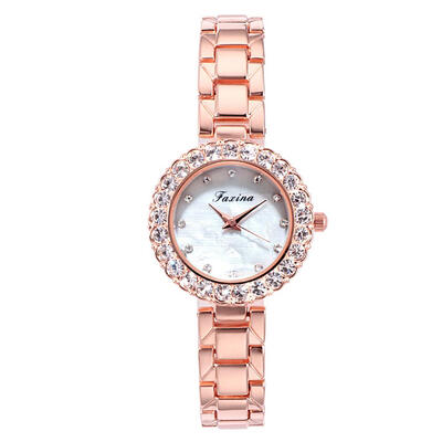 

Rose Small And Exquisite Womens Models With Rhinestone Ladies Watches Fashion Luxury Wristwatch Clock Durable Watch Saat