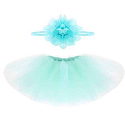 

Baby Girl Gauze Bubble Tutu Skirt&Headband Photography Props Clothes