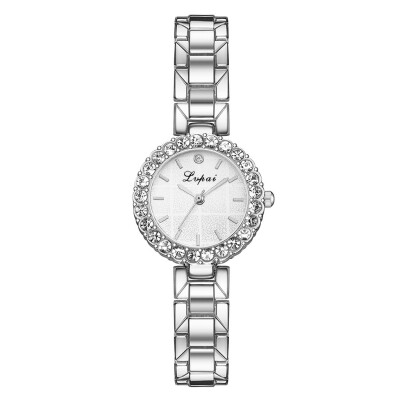 

Quartz watch simple temperament alloy strap ladies watch bracelet watch two-piece