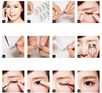

〖Follure〗3D Soft 3 Pairs Long Makeup Cross Thick False Eyelashes Eye Lashes Nautral B