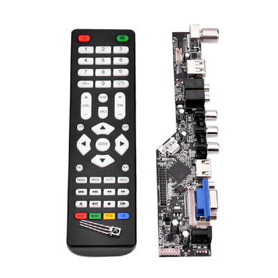 

V53 LCD Controller Board Universal TV Driver Board TV VGA AV HDMI USB DSV53RLBK Support 19201080 TSUMV53RUUL