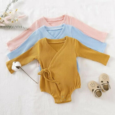 

US Botique Newborn Infant Baby Girl Clothes Long Sleeve Romper Bodysuit Outfit