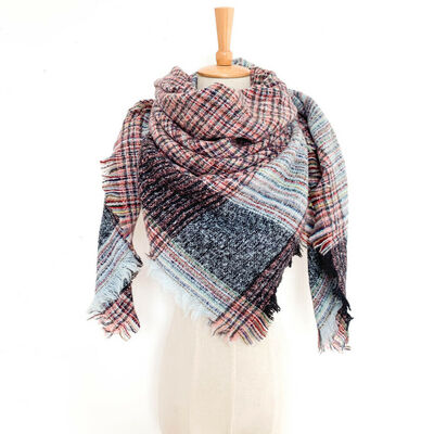 

Women Lady Pashmina Winter Warm Tartan Check Neck Shawl Scarf Wrap Stole Plaid