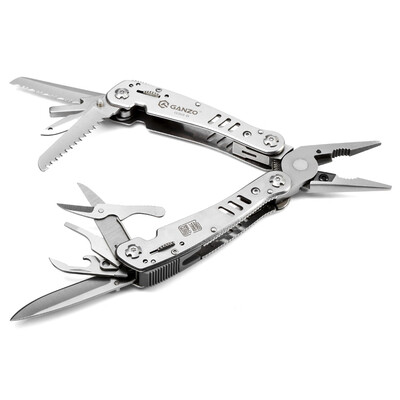 

Ganzo G302-H 12 in 1 Multifunctional Folding Pliers with 12pcs Screwdriver Bits