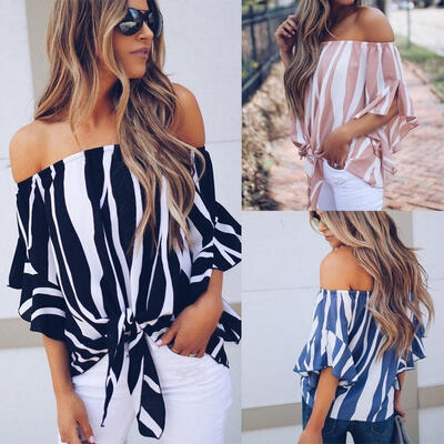 

Fashion Women&39s Ladies Summer Long Sleeve Shirt Loose Casual Blouse Tops T-Shirt