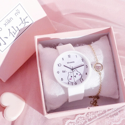 

Watch girl insfeng cute cartoon creative middle school students Harajuku Soft Girl Japanese Department Xiao Qingxin Baitao Student