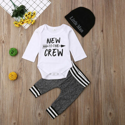 

Infant Newborn Baby Boy RomperPants Outfit Clothes Bodysuit Playsuit
