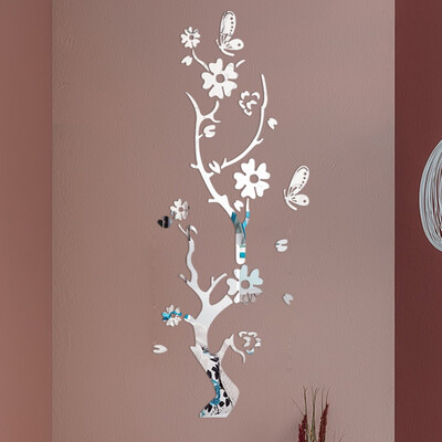 

Toponeto 3D Diy Plum Blossom Fashion Acrylic Wall Sticker Modern Stickers Decoration