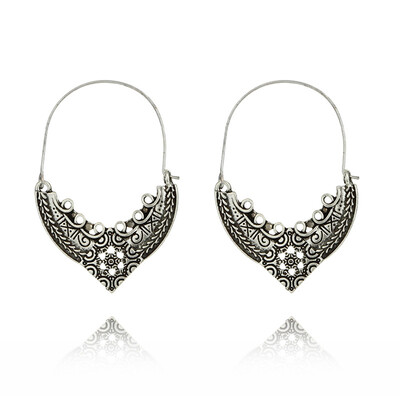 

Women Vintage Boho Gypsy Earrings Tribal Ethnic Festival Jewellery Indian Hoops
