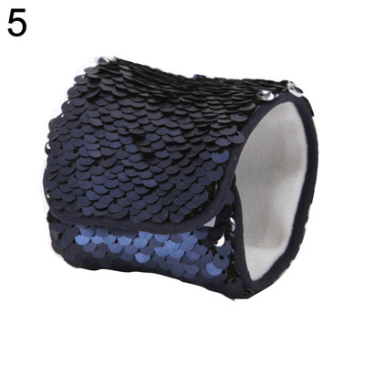 

Fashion Mermaid Sequins Magic Tape Children Bracelet Wristband Party Prop Gift
