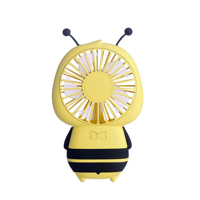 

Siaonvr NEW 2019 Mini Portable LED USB Rechargeable Cartoon Handheld Fan