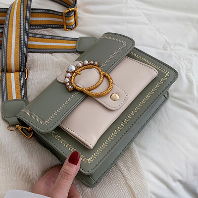 

Small bag women 2019 new Korean broadband Joker Messenger bag fashion western style chain small bag tide