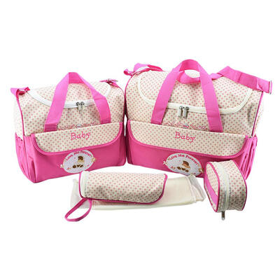 

5pcs Baby Diaper Bag Suits for Mom Baby Bottle Holder Mother Mummy Stroller