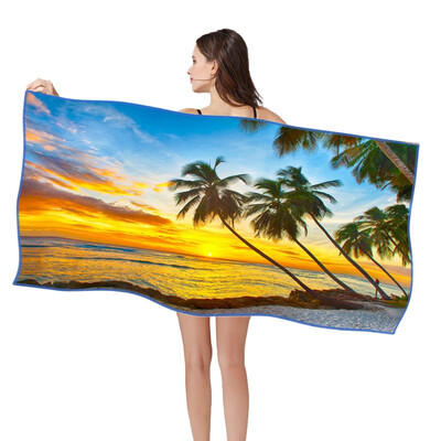 

Quick Drying Beach Towel 80x160cm Light Weight Microfiber Bath Towel Gym Travel Sauna Yoga Mat Outdoor Blanket Towel Anti Sand