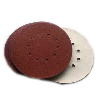 

10pcs Set Parts 9 Inch 10 Hole 80Grit Sanding Discs Sandpaper For Drywall Sander