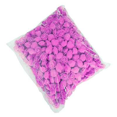 

500Pcs PE Foam Rose Head Artificial Flower for DIY Bear Doll Wedding House Decor
