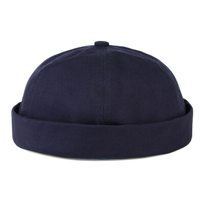 

Unisex Women Men Casual Docker Sailor Biker Cap Adjustable Brimless Skull Beanie Hat