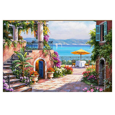 

5D DIY Full Drill Diamond Painting Quiet Yard Cross Stitch Embroidery Kits