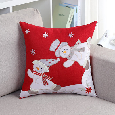 

HUA YURAN Christmas Embroidered Pillow Cushion 17642-17643