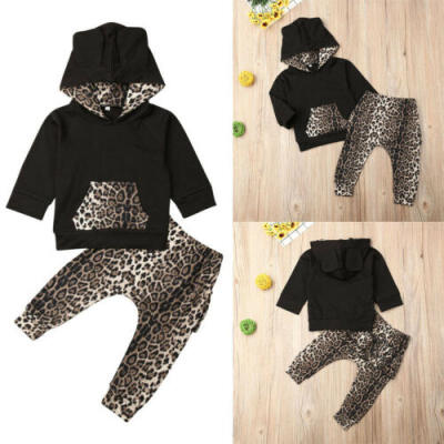 

US Toddler Kid Baby Girl Hoodie Tops Pants Tracksuit Sportswear Outfits Clothes