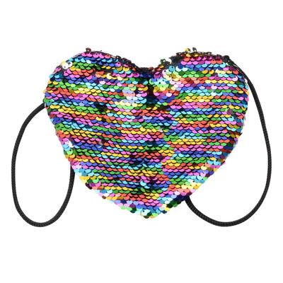 

Sequins Loving Heart Kids Girl Handbags Mini Messenger Bags Children Purse