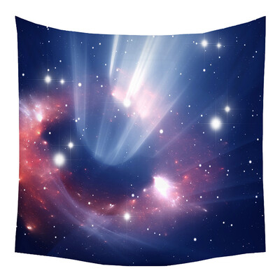 

Gobestart Tapestry Universe Moon Stars Space Plane Creative Home Bedroom Decor Romantic