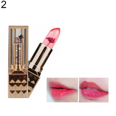 

Color Changing Long Lasting Jelly Dry Flower Lipstick Women Lips Makeup Cosmetic