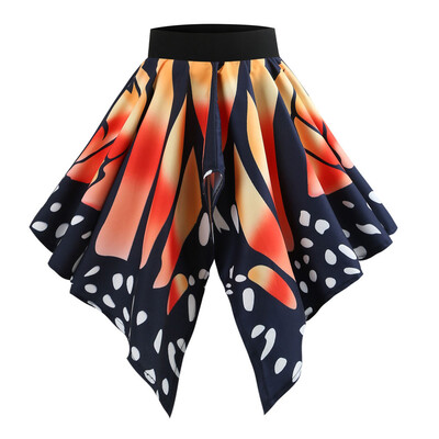 

Roseonmyhand Women Casual Retro Butterfly Printing Evening Party Skirt Swing Skirts