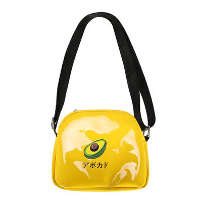 

Fruit Print Women Small Messenger Bags Patent Leather Shoulder Handbags