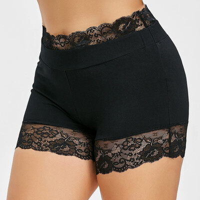 

Tailored Womens Plus Size Mid Waist Lace Hot Shorts Elastic Sports Pants Trousers Trunks